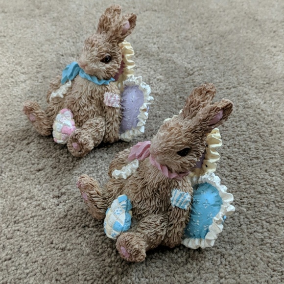 Home Interiors Bunny Figurines - SET OF TWO - Picture 5 of 5